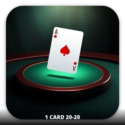 1 Card 20-20 live game on the 99exch casino floor