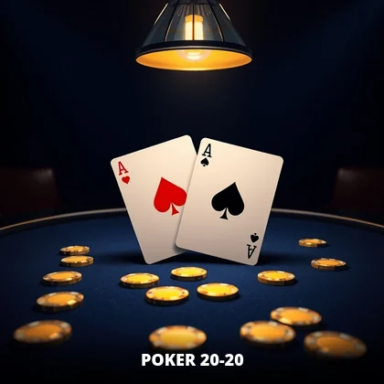 Poker 20-20 live game on the 99exch casino floor