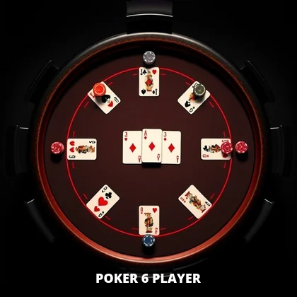 Poker 6 Player live game on the 99exch casino floor